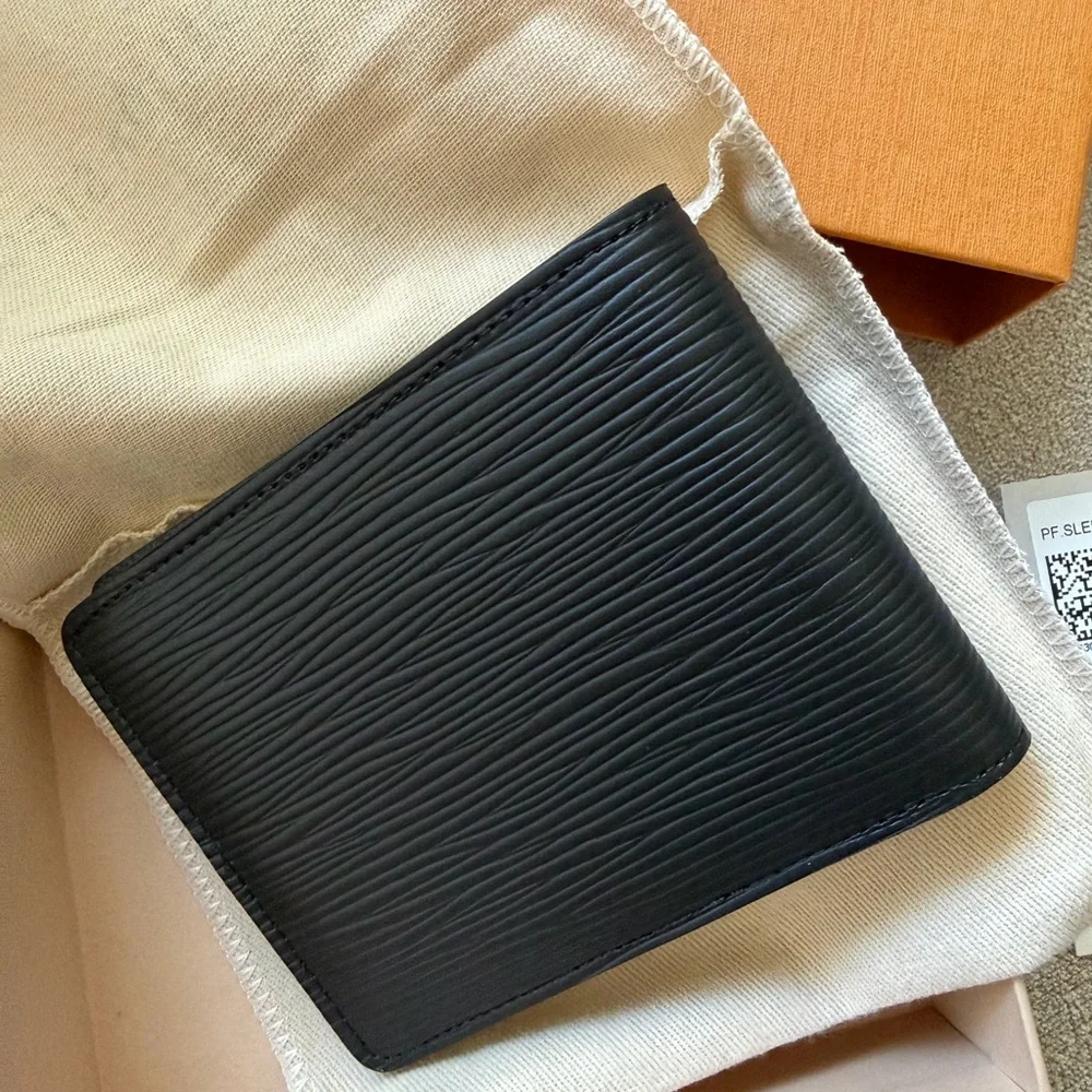 Louis Vuitton Black Epi Leather Multiple Wallet